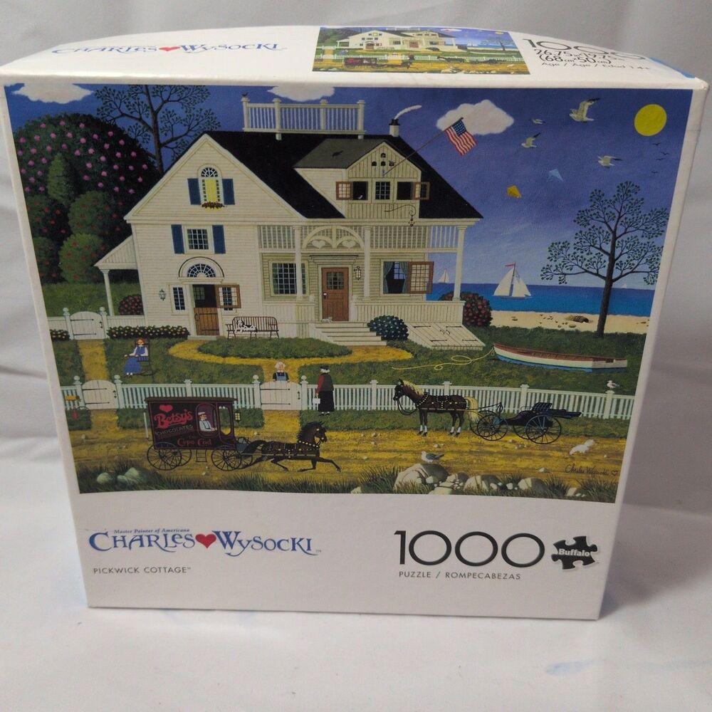Buffalo Games Charles Wysocki Pickwick Cottage 1000 Piece Jigsaw Puzzle